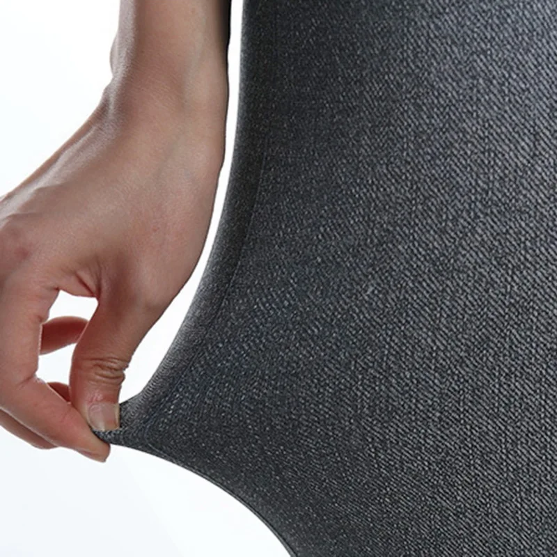 Fashion Women Casual Leggings Slim Stretch Faux Denim Jeans Leggings Pencil Pants Skinny Leggings Jeans Womens Clothing