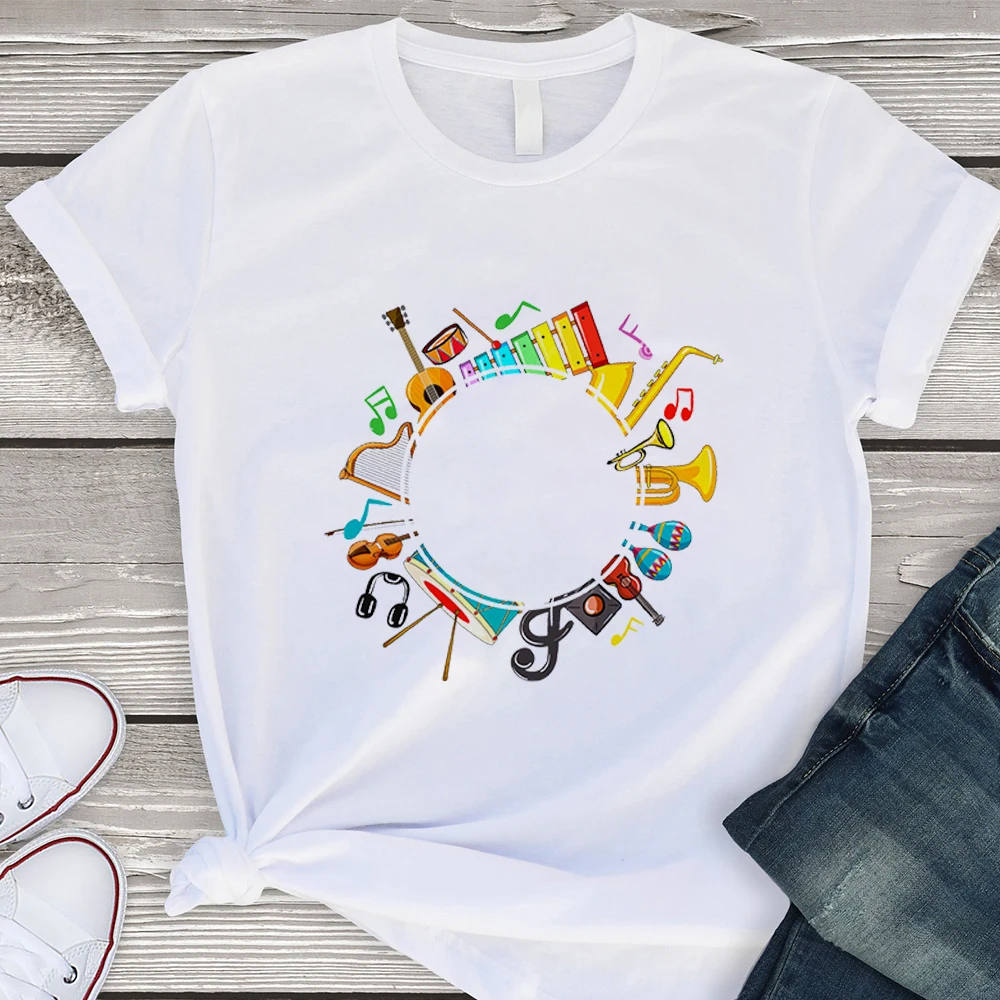 

Pop Music Zumba Dance Printed Women T-shirts Fashion Fitness Dance White Tops Loose Short Sleeve T Shirt Streetwear Tshirt