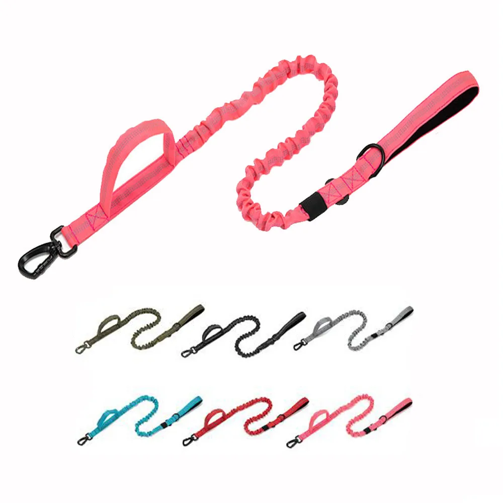 

Тактический поводок для дрессировки собак, военный ошейник с двумя ручками управления, для прогулок со средними и большими собаками