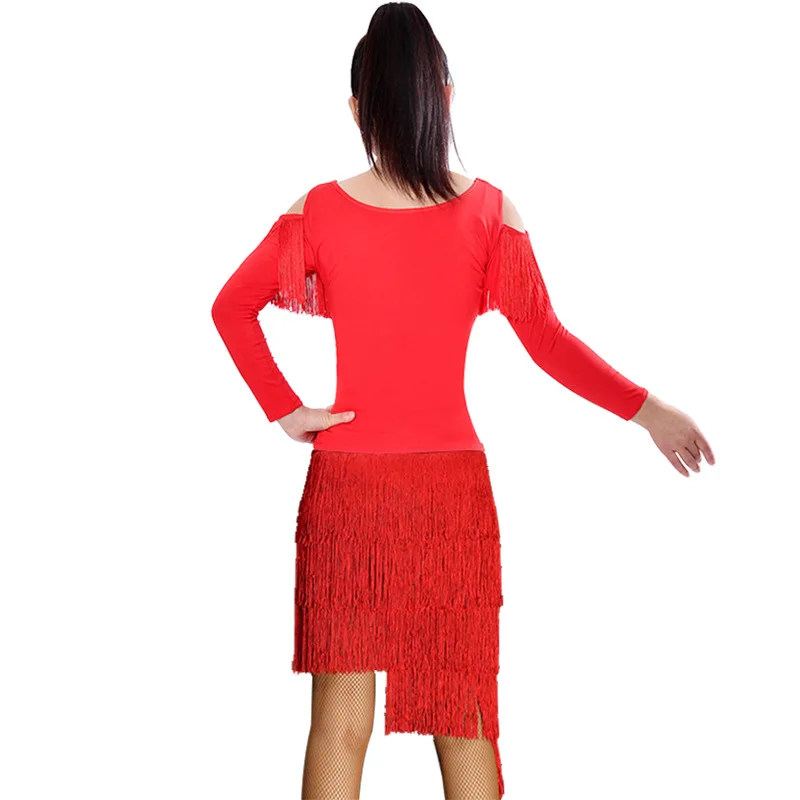 Платье-юбка для латиноамериканских танцев соблазнительный Женский костюм с