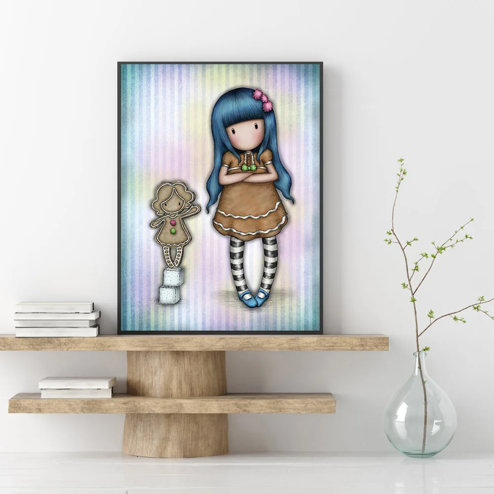 

5D Diamond Painting New Arrivals Cartoon Girl Picture Full Drill Square Diamond Embroidery Cross Stitch Gift Kits Home Decor