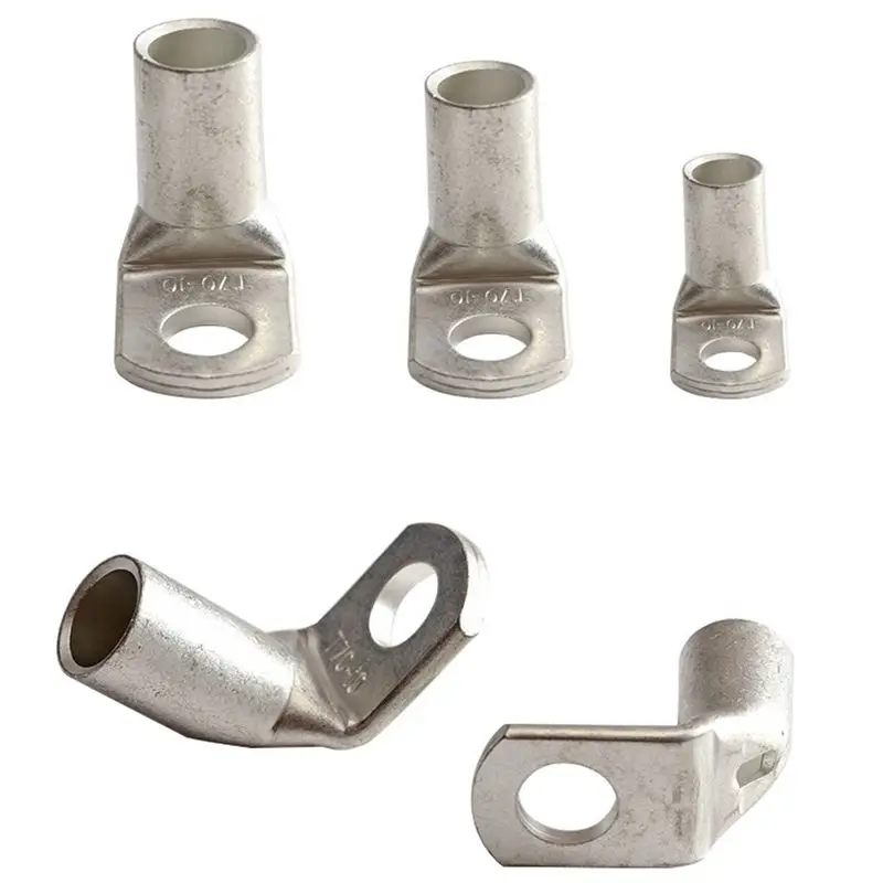 

5pcs T90-6/5 -16/12 degree Copper pipe terminal Bend the copper cable nose
