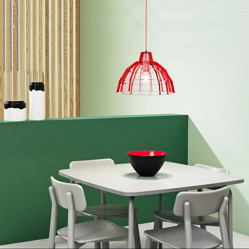 Лофт промышленные подвесные светильники Американская страна красный Led Ретро