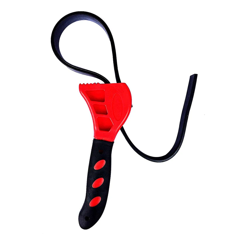 

1/2pcs Rubber Strap Wrench Set Car Repair Universal Wrench Adjustable To Fit For Any Shape Hand Tool Wrench Set Open Bottle Caps