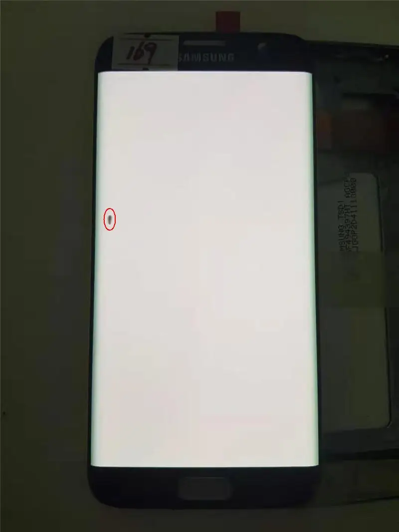NO.169 Black 100%ORIGINAL 5.5'' AMOLED LCD for SAMSUNG Galaxy s7 edge G935 G935F Touch Screen Digitizer Display With Black Dots - Цвет: NO.169 Black