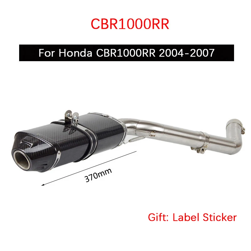 

Exhaust Set for Honda CBR1000RR 2004-2007 Motorcycle Exhaust Pipe Slip On Mid 51mm Escape No DB Killer Reserve Catalyst