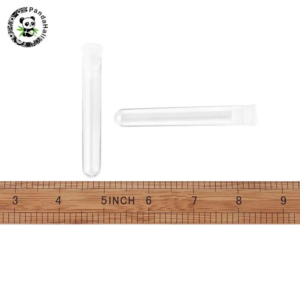 Прозрачная пластиковая фототрубка с отделением для крышки 12 мм в ширину 74 5 длину