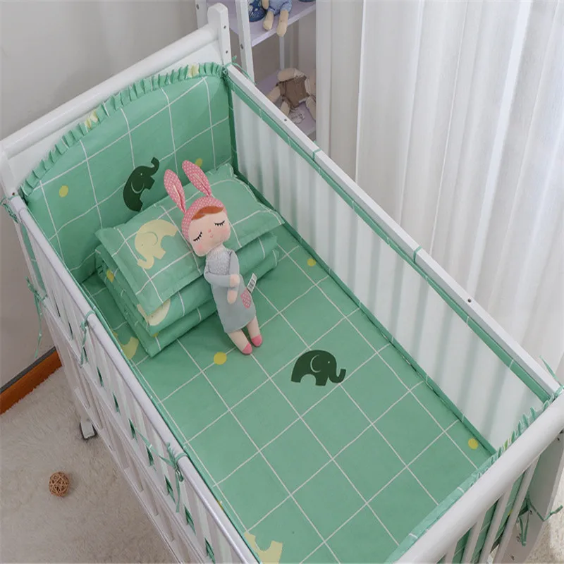 Комплект летней детской кроватки 5 шт. бампер для детская кроватка вокруг подушки