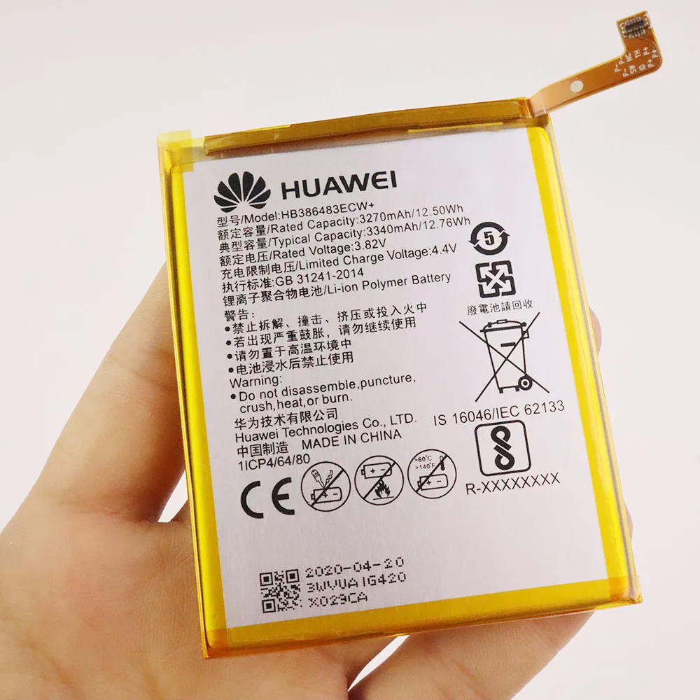 huawei original phone battery hb386483ecw for huawei honor 6x g9 plus maimang 5 gr5 2017 3340mah replacement batteries free global shipping