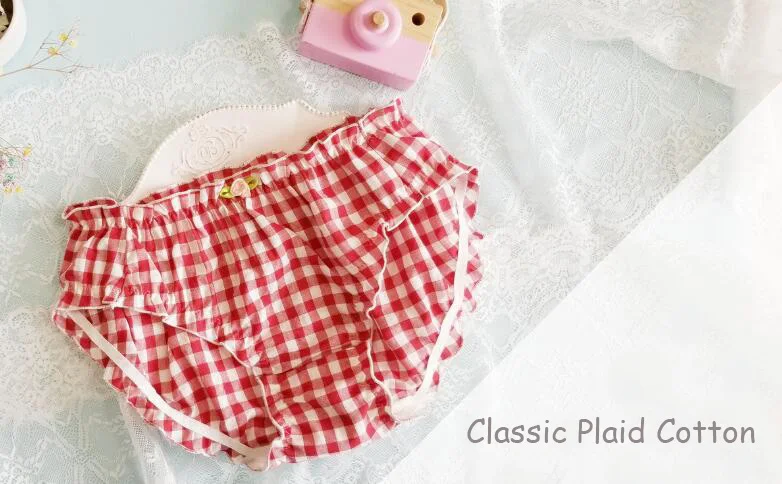 Новинка 2020 г. Бесплатная доставка милое симпатичное клетчатое хлопковое нижнее