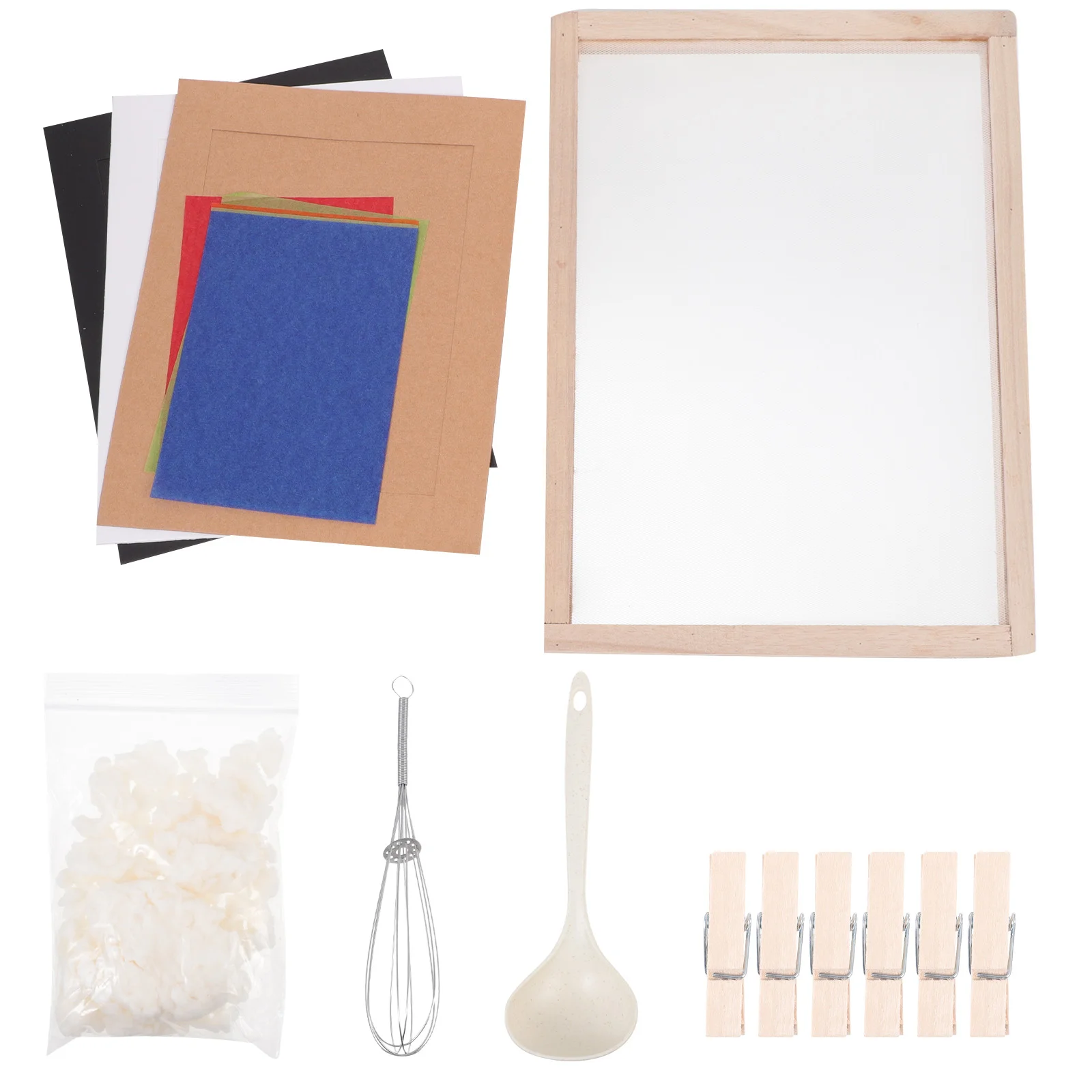 

1 Set Paper Making Kit Mould Screen Frame DIY Paper Making Art Crafts Handcraft