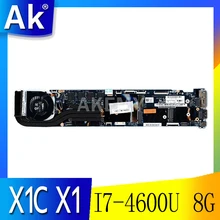 Laptop motherboard For Lenovo ThinkPad X1C X1 carbon I7-4600U 8G Mainboard 00UP985 00HN757 00HN758 00HN770 12298-2 48.4LY06.021