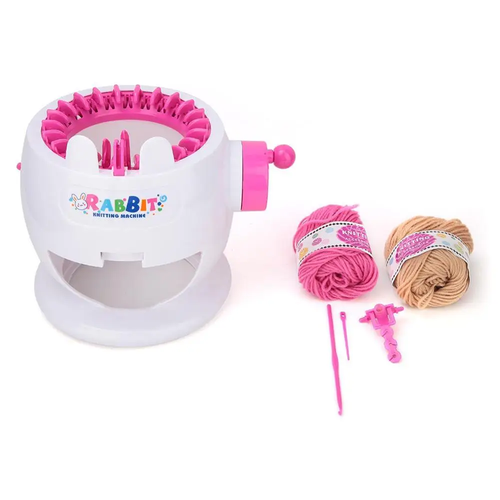 22 Needles Rubbit DIY Детский вязальный станок, игрушка для девочек, ткацкий станок, игровой набор, Детский обучающий ручной работы, шапка, вязаные шарфы, свитер, игрушки - Цвет: 22 Needles Rubbit