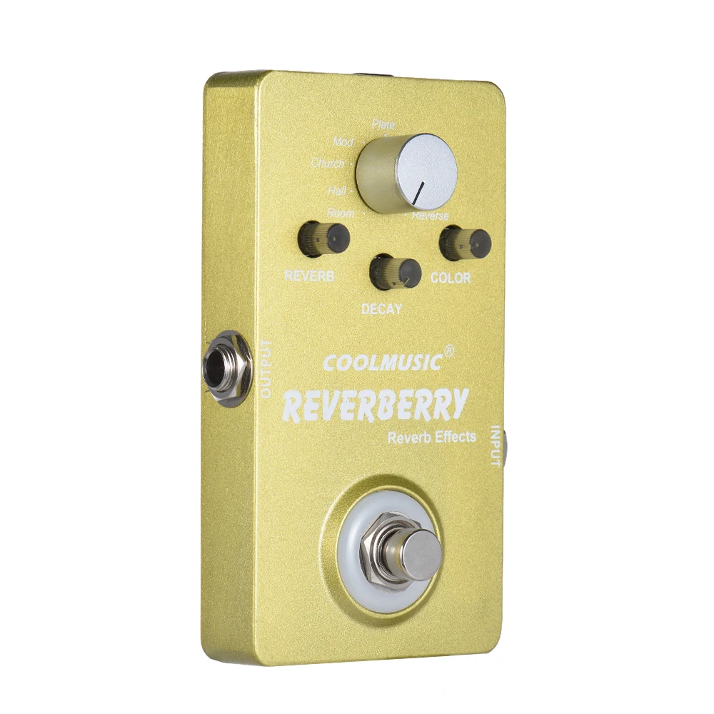 Electric Guitar Digital Reverb Effect Pedal with 9 Effects True Bypass Full Metal Shell | Спорт и развлечения