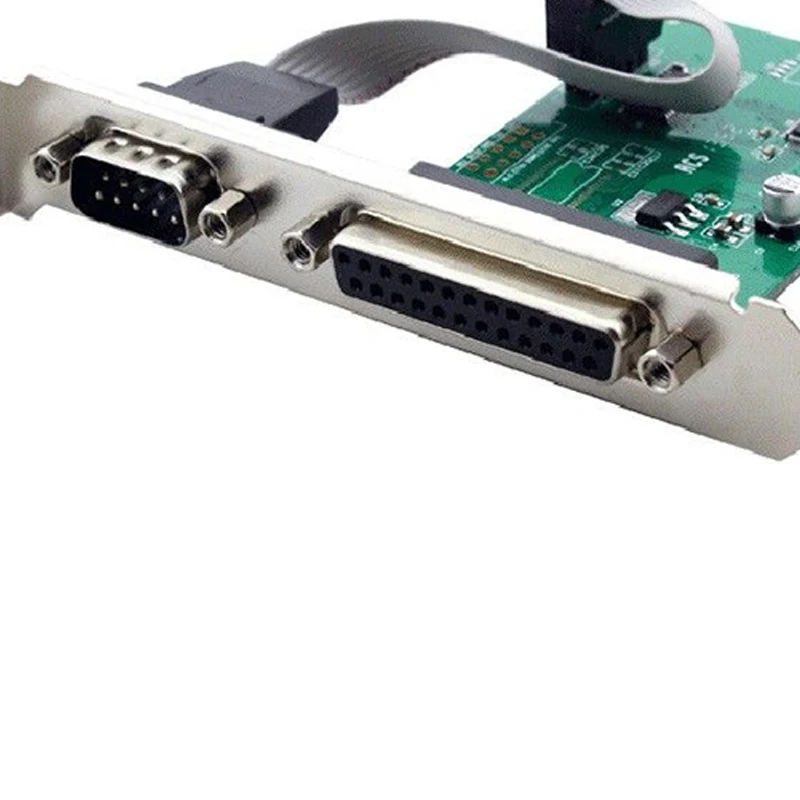 

RS232 RS-232 Serial Port COM & DB25 Printer Parallel Port LPT to PCI-E PCI Express Card Adapter Converter WCH382L Chip