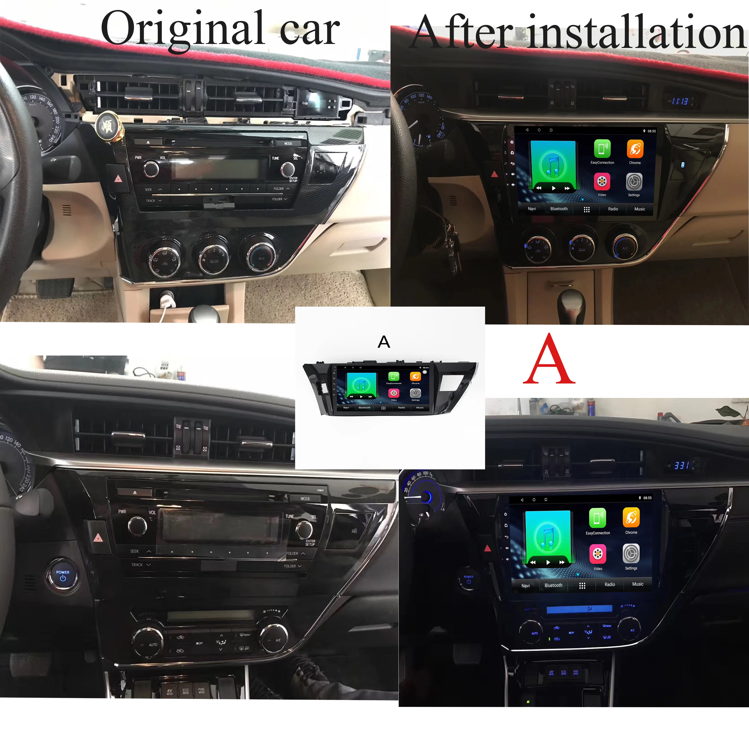 10' 2din автомобильный gps Радио навигатор 2G+ 3 2G Android мультимедийный плеер для toyota Corolla с радио BTstereo FM wifi
