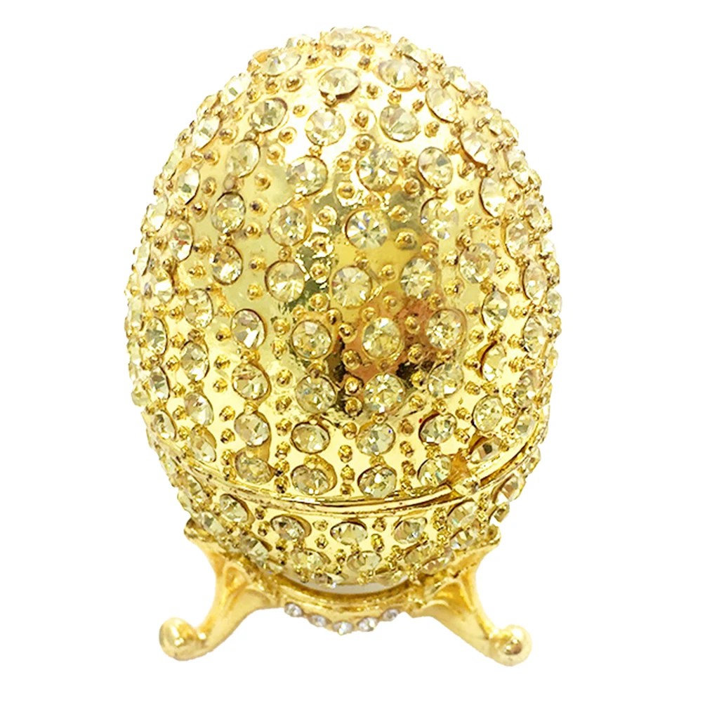 Ручная роспись эмалированное яйцо Стразы пасхальное декоративные навесные