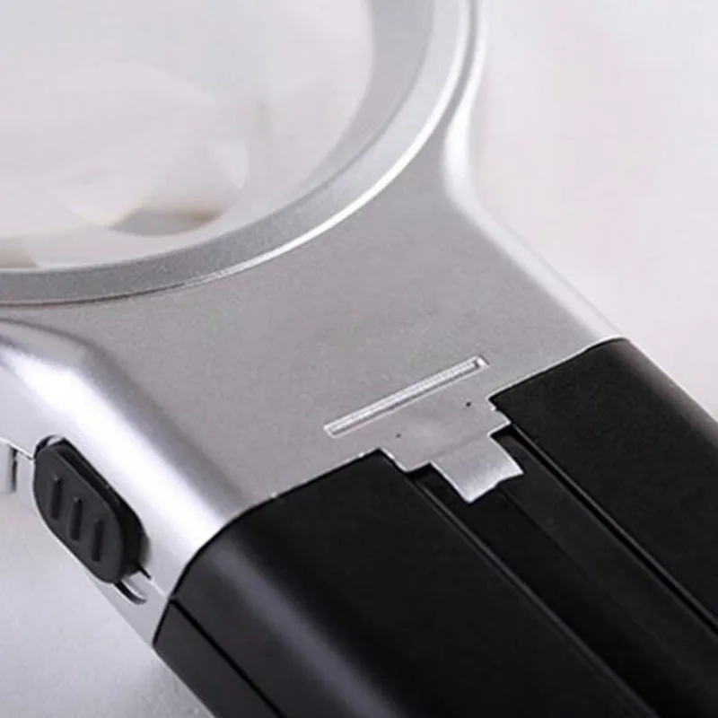 

Portable Mini Handheld 3X Magnifier Loupe Multifunction Folding Magnifying Glass 2LED Light for Reading Jewelry Magnifying Glass
