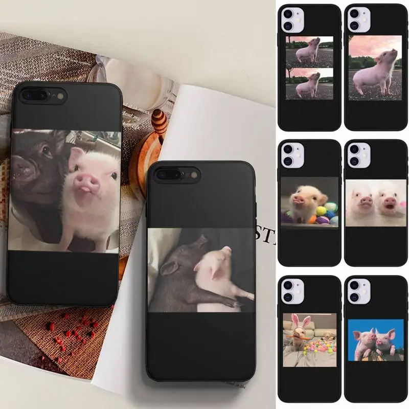 

Cute Little Pink Pet Pig Phone Case Fundas Shell Cover For HUAWEI P10 P20 P30 P40 Mate 30 40 Lite Pro
