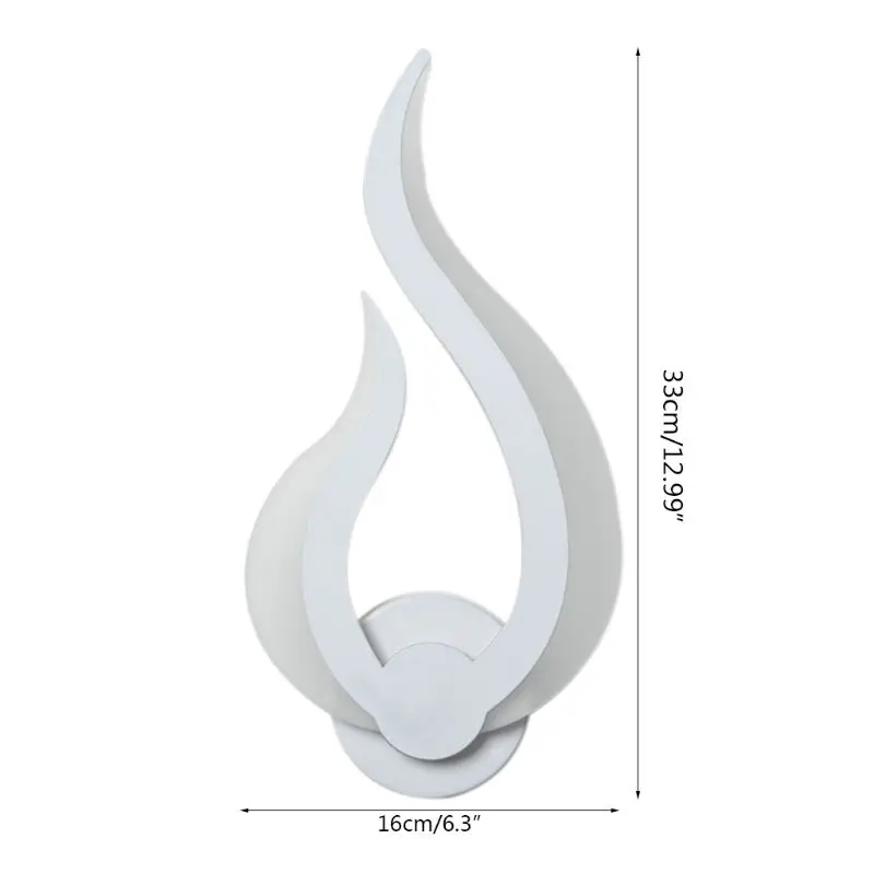 

LED Light Modern Wall Lamp Acrylic Sconce 10W AC90-260V Flame Shape Indoor Bathroom Bedroom Living Room Hallway Art Decoration