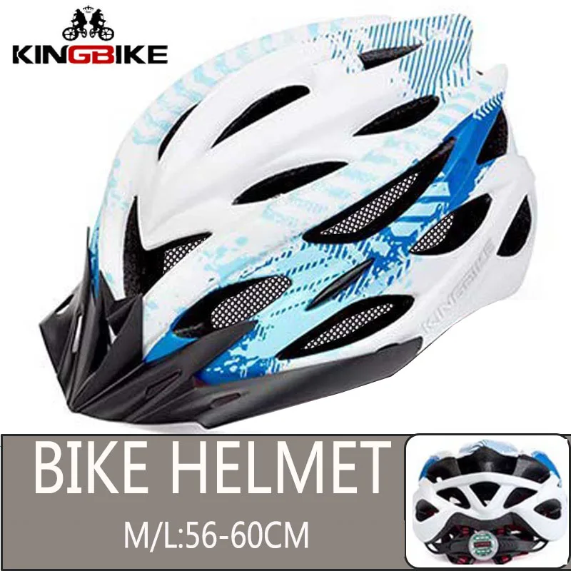 675-Blue KINGBIKE велосипедный шлем из титана Сверхлегкий в форме велосипедный шлем с козырьком дышащий дорожный горный MTB открытый велосипедный шлем - Цвет: 675-Blue