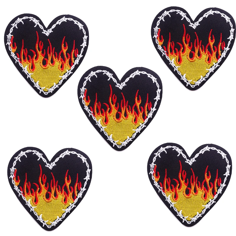 10 шт./компл. оптовая продажа нашивки в стиле хиппи рок для одежды термоклейкие на