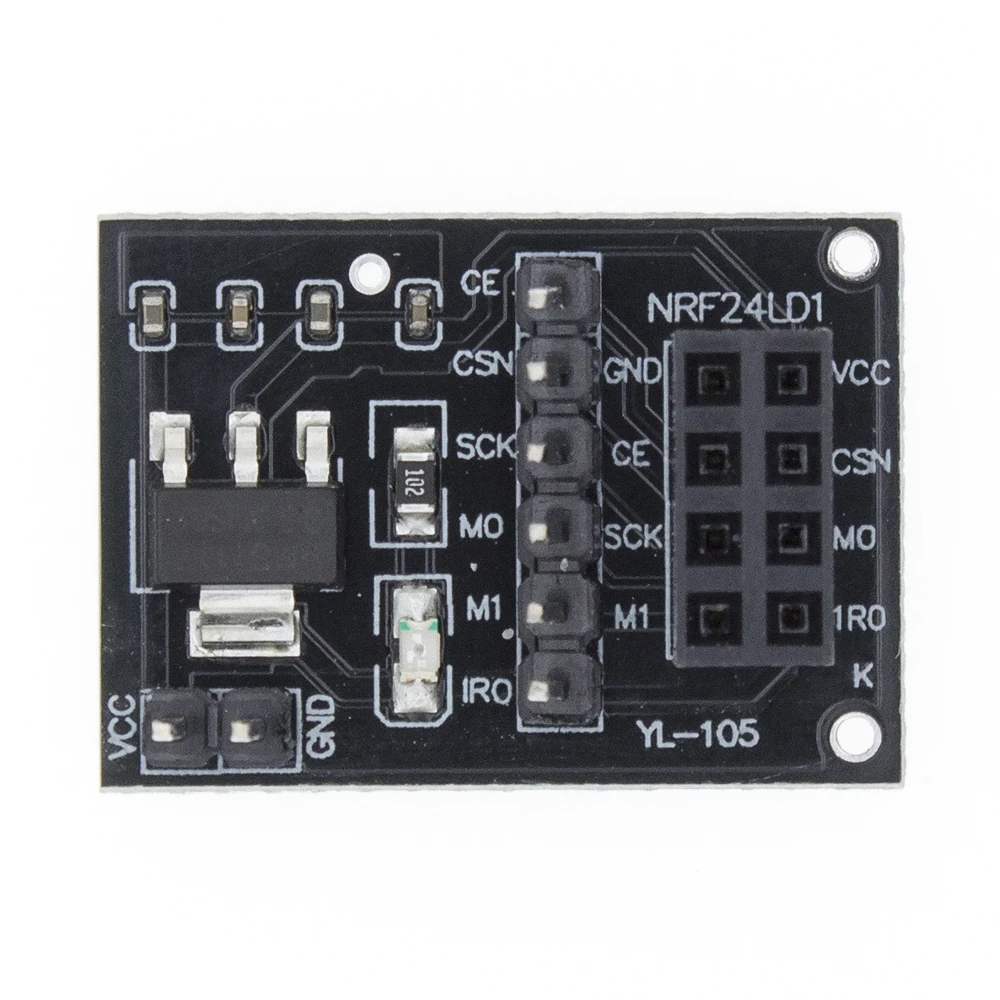 Беспроводной радиомодуль nRF24L01+. Частота передачи- 2,4ГГц