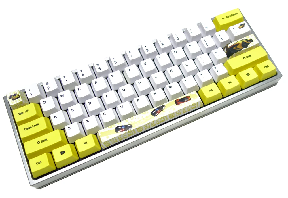 Толстые колпачки для клавиатуры Racer с покраской OEM профиль переключатели Cherry MX