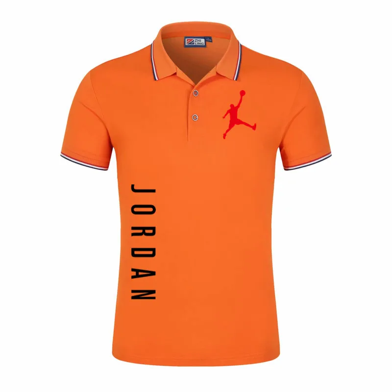 

2021 summer new high-quality men's T-shirt printing new polo shirt fashion casual slim business short-sleeved top