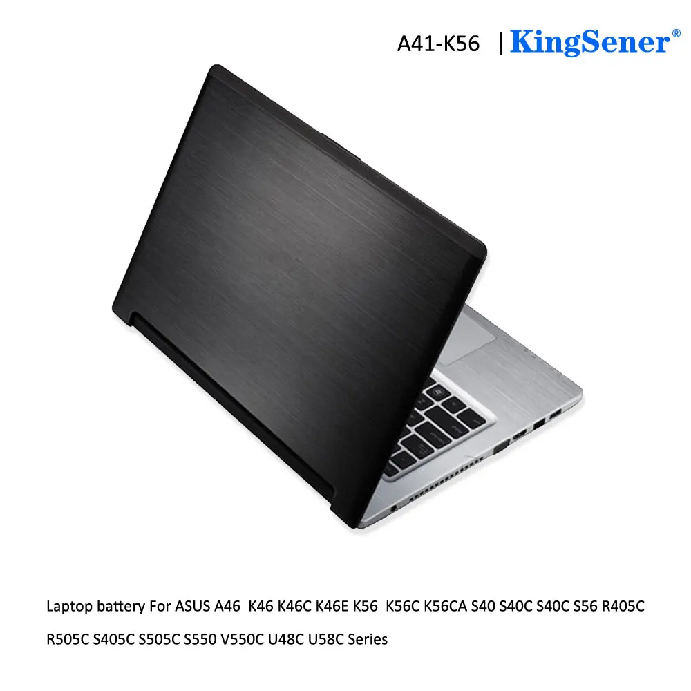 KingSener A41-K56 Аккумулятор для ноутбука ASUS K46 K46C K46CA K46CM K56 K56CA K56CM S46C S56C R505CA A32-K56 A42-K56 15V 2950 мА-ч