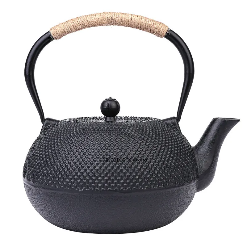

Creative Cast Iron Teapot Tea Set Black Antique Large-capacity Household Kettle Simple Japanese-style Cast Iron Craft Single Pot