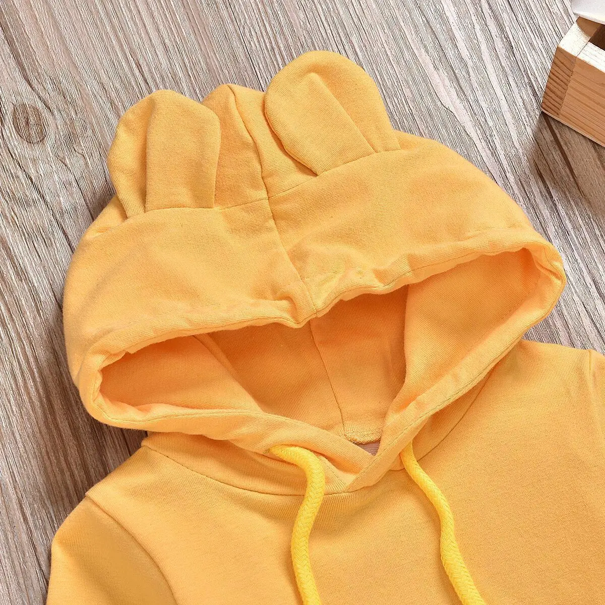 Новинка 2020 года 2 шт./лот хлопковая однотонная одежда с ушами для маленьких