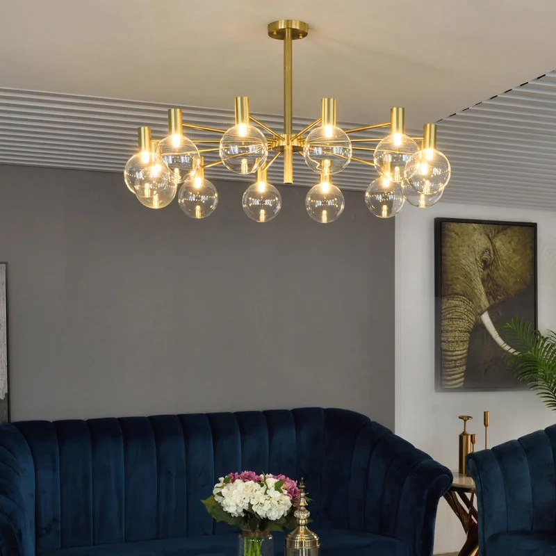 Итальянский дизайн молекула лампа кухня Остров столовая Бар стеклянная люстра с