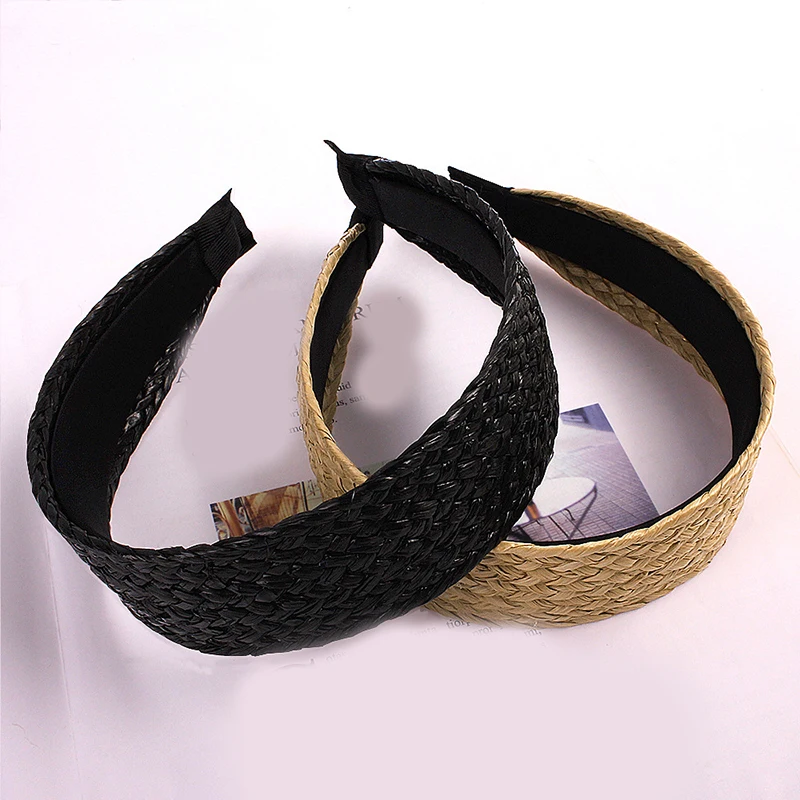 Ободок для волос Женский плетеный обруч ручной работы в Корейском стиле