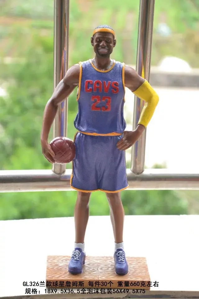 Баскетбольные фигурки со звездами Джеймсом Bryant из полимера 1 модель мальчика
