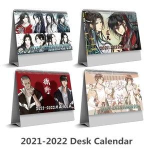 2022 новый китайский аниме Sa Ye, настольный календарь Wei Zhuang Xue Zha, календари мультяшных персонажей 2022,01-2022,12