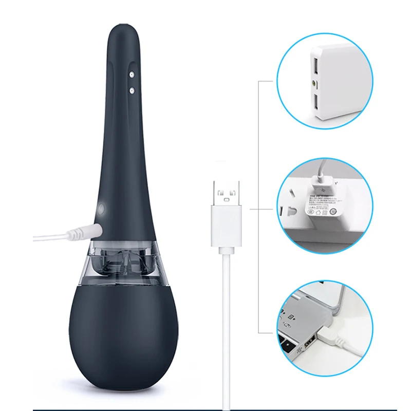 Электрическая клизма для Вагины и анального секса очиститель с USB зарядкой