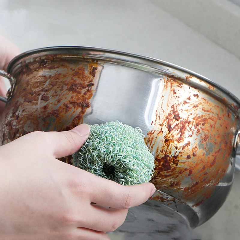 1 шт. антипригарный стальной шарик нановолоконный чистящий шар кухонный горшок