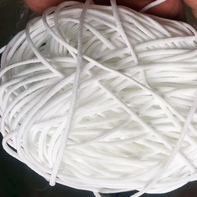 Плоская эластичная лента для шитья маски шириной около 400 ярдов и 3 мм | Дом сад