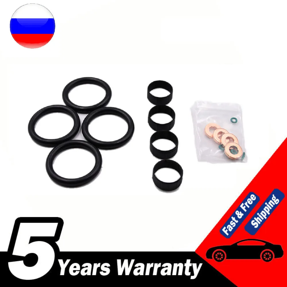 

Car 16PCS car gasket 1204698 For Ford Fiesta 1.4 TDCi Duratorq Fuel Injector Seal + Washer + Oring Set