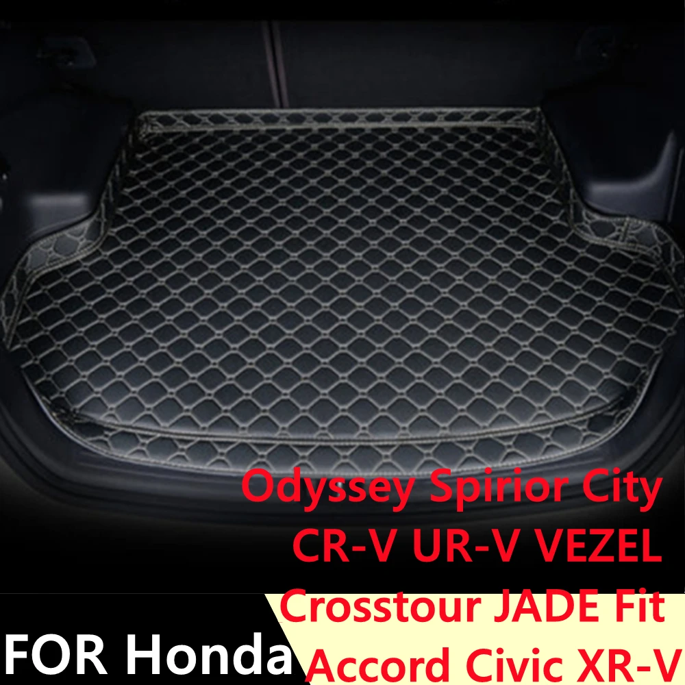 

SJ All Weather Car Trunk Mat Tail Boot Cargo Pad For Honda CR-V Civic JADE Odyssey Spirior City Fit Crosstour Accord All Models