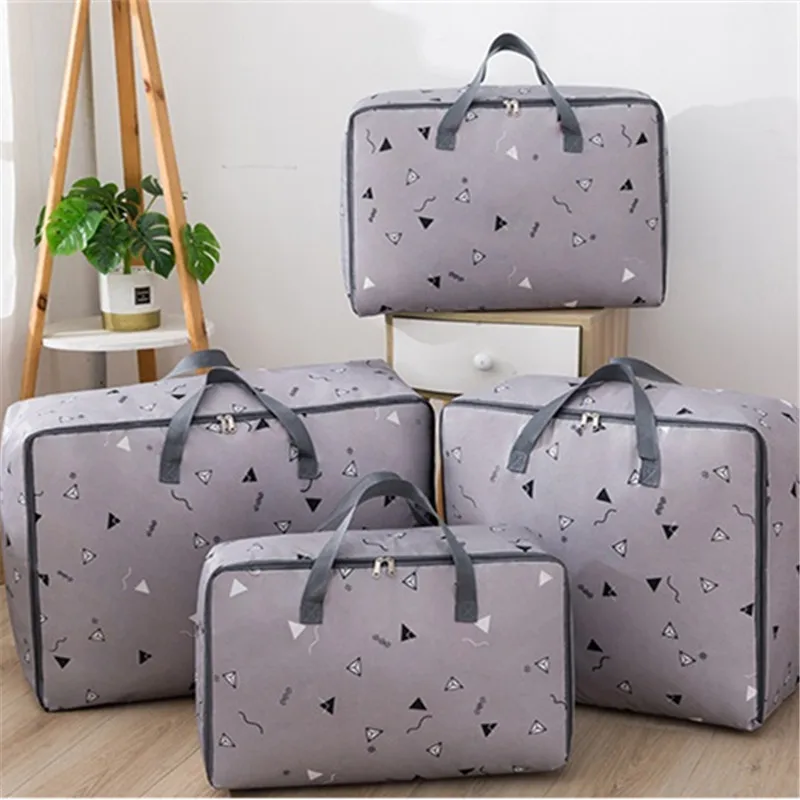 Ручка-органайзер для одеял Портативная сумка хранения одежды Сумка с принтом