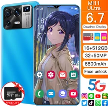Mi11 – téléphone portable Ultra 5G débloqué, écran de 6.7 pouces, Smartphone, mémoire de 16GB et 512GB, batterie de 6800mAh, caméra HD de 32 + 50MP, réseau Android  (3)