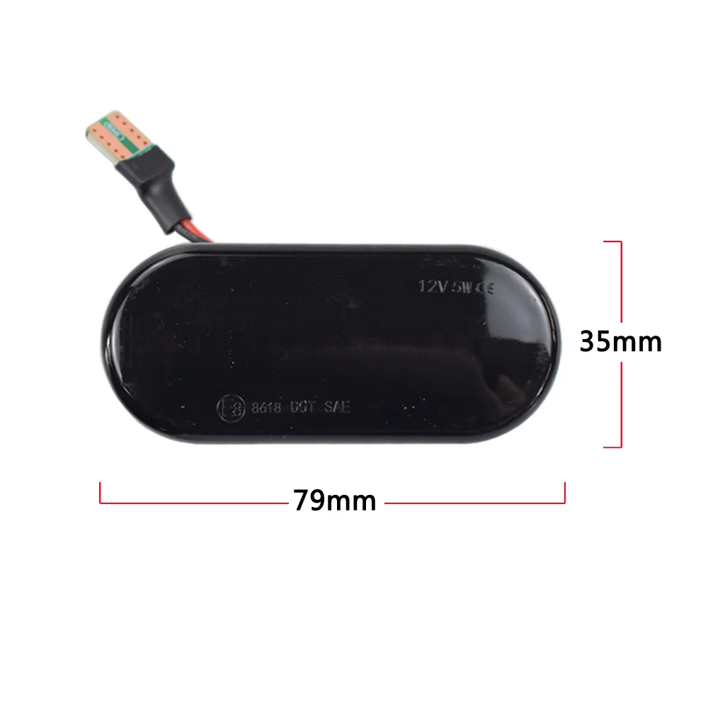 

2pieces Led Dynamic Side Marker Turn Signal Light For Volkswagen VW Bora Golf 3 4 Passat 3BG Polo SB6 SEAT Ibiza Leon Skoda Ford