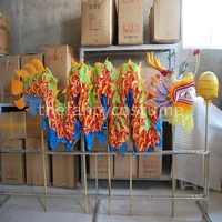 colours 10m length size 4 silk print fabric christmas dragon dance original dragon chinese folk festival celebration costume