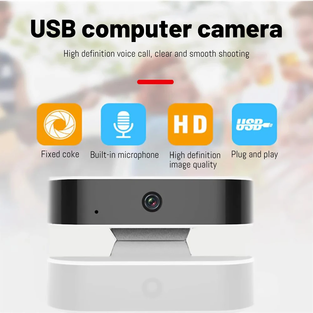 Podofo Webcam 1080P HD usb Plug Web Camerawith MIC Microphone webcam cover for laptops PC Computer For Win 7 8 10 Linux | Компьютеры и