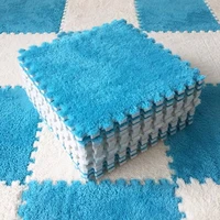 10 pcslot soft plush childrens rug baby play mat toys eva foam kids rug puzzle childrens mat interlock floor playmat 3030 cm