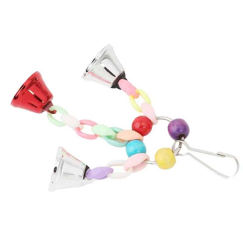 Игрушки для попугаев с красочной планкой птичий попугай жевательная игрушка