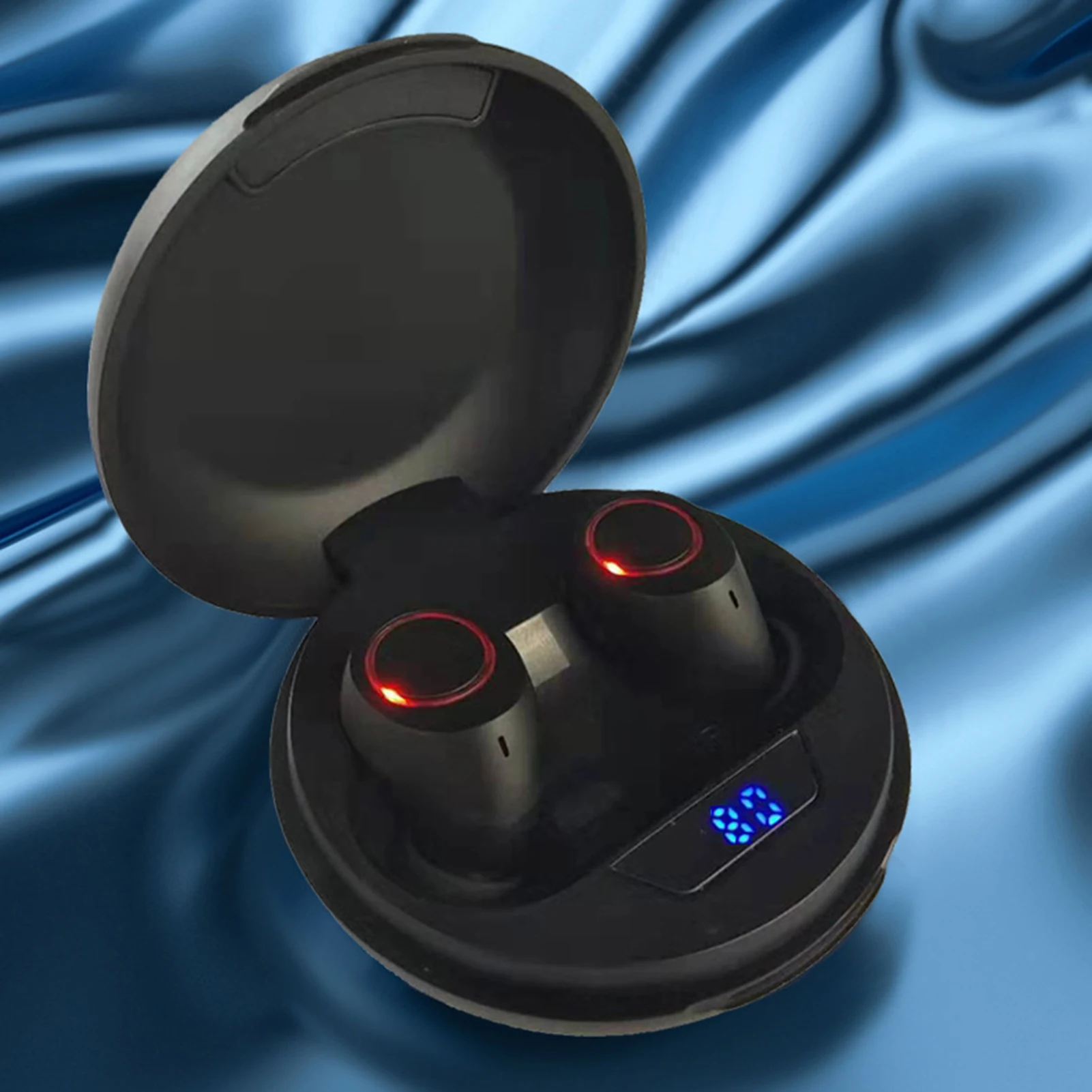 

wireless tws headset bluetooth 5.0 earbuds led digital display HD Call stereo sound waterproof touch sport with microphone phone