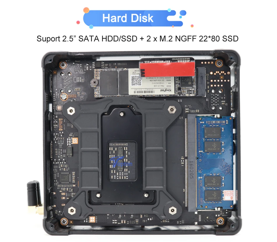 8-го поколения Intel мини ПК компьютер Core i7 8850H 8750H 6 ядер 12 потоков 32 Гб DDR4 2* M.2 SSD i5 8300H UHD графика 630 Мини DP WiFi